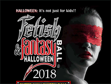 Tablet Screenshot of halloweenball.com